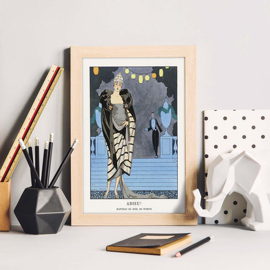 Lámina Vintage Modelo 031. Pósters con las ilustraciones Art Decó de George Barbier.-Artwork-Nacnic-Nacnic Estudio SL
