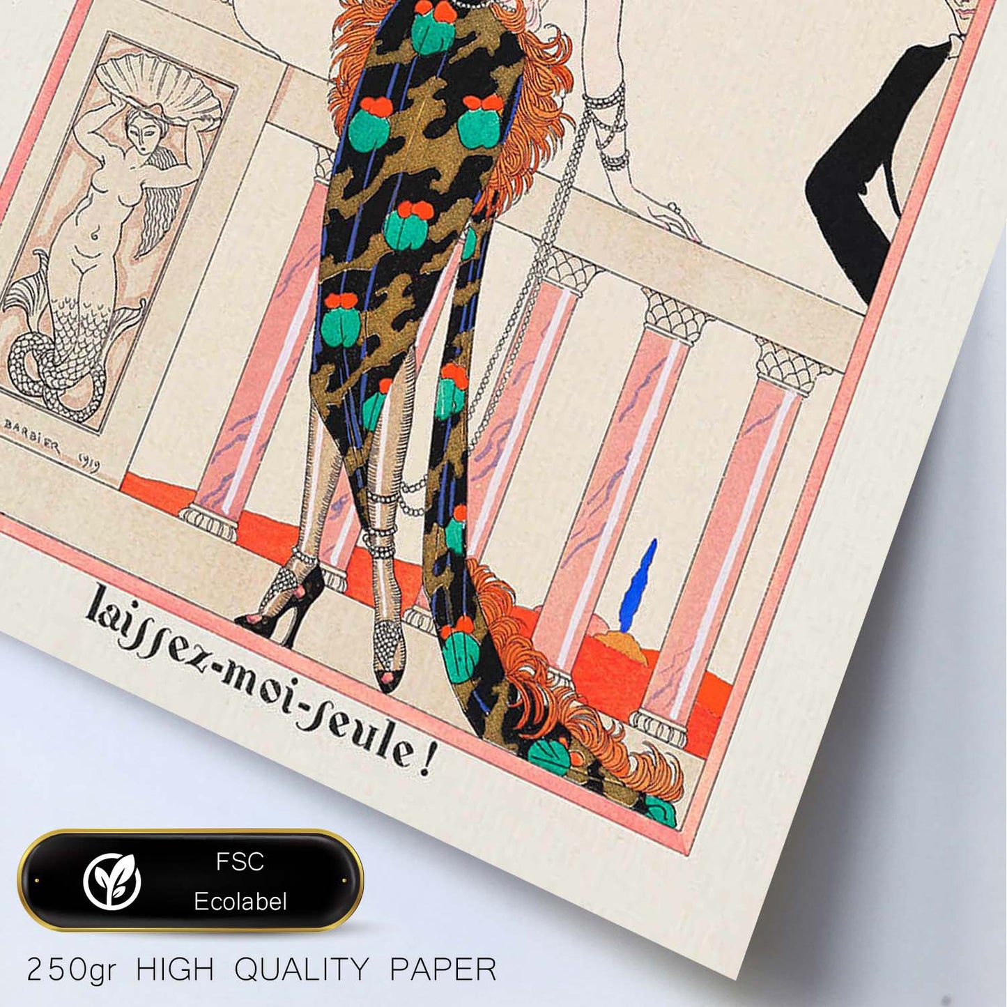 Lámina Vintage Modelo 032. Pósters con las ilustraciones Art Decó de George Barbier.-Artwork-Nacnic-Nacnic Estudio SL