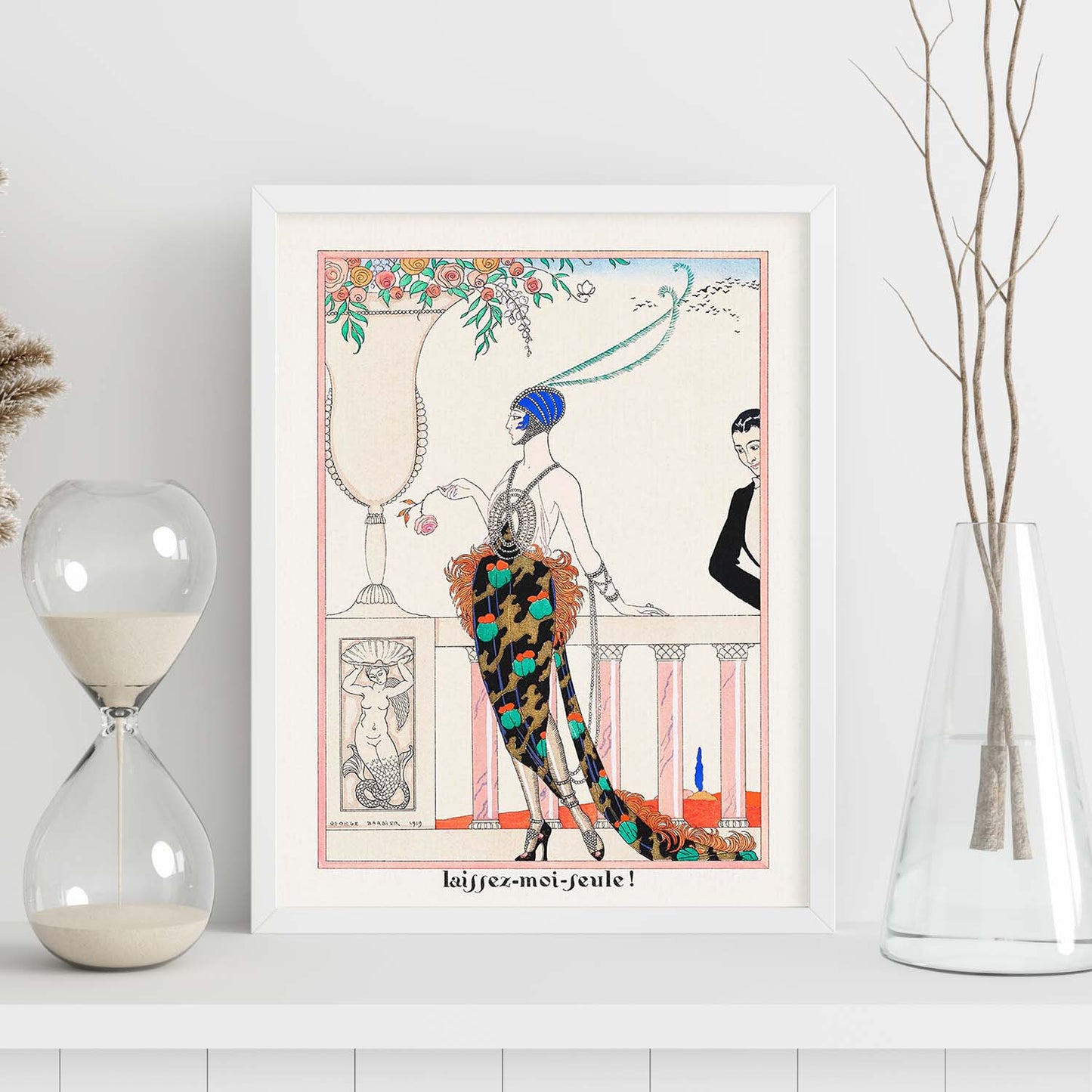 Lámina Vintage Modelo 032. Pósters con las ilustraciones Art Decó de George Barbier.-Artwork-Nacnic-Nacnic Estudio SL