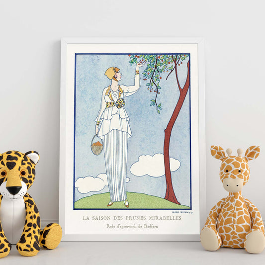 Lámina Vintage Modelo 036. Pósters con las ilustraciones Art Decó de George Barbier.-Artwork-Nacnic-Nacnic Estudio SL