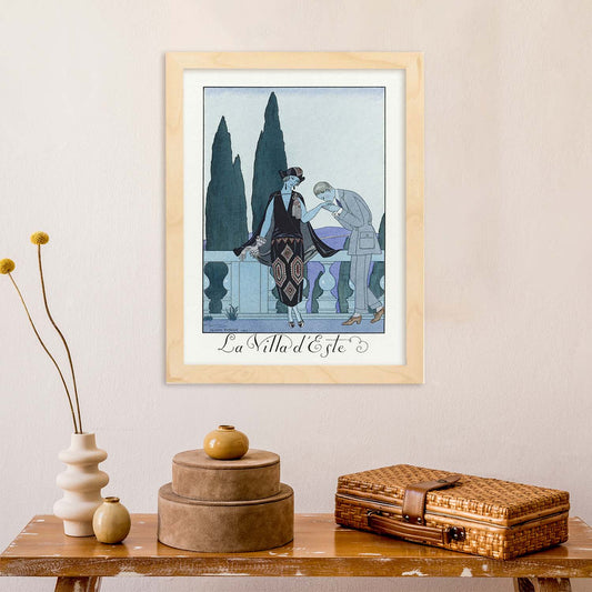 Lámina Vintage Modelo 042. Pósters con las ilustraciones Art Decó de George Barbier.-Artwork-Nacnic-Nacnic Estudio SL