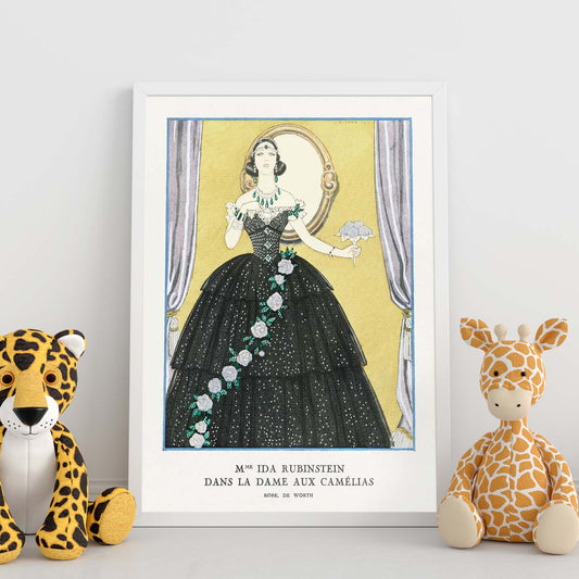 Lámina Vintage Modelo 045. Pósters con las ilustraciones Art Decó de George Barbier.-Artwork-Nacnic-Nacnic Estudio SL