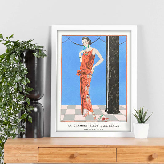 Lámina Vintage Modelo 049. Pósters con las ilustraciones Art Decó de George Barbier.-Artwork-Nacnic-Nacnic Estudio SL