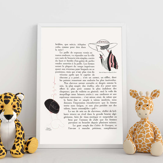 Lámina Vintage Modelo 056. Pósters con las ilustraciones Art Decó de George Barbier.-Artwork-Nacnic-Nacnic Estudio SL