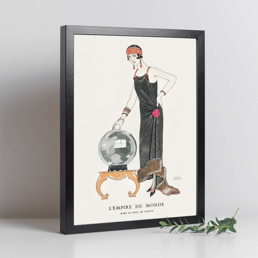 Lámina Vintage Modelo 061. Pósters con las ilustraciones Art Decó de George Barbier.-Artwork-Nacnic-Nacnic Estudio SL