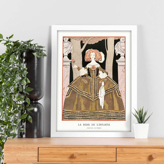 Lámina Vintage Modelo 066. Pósters con las ilustraciones Art Decó de George Barbier.-Artwork-Nacnic-Nacnic Estudio SL