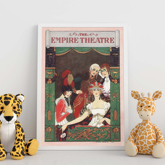 Lámina Vintage Modelo 068. Pósters con las ilustraciones Art Decó de George Barbier.-Artwork-Nacnic-Nacnic Estudio SL