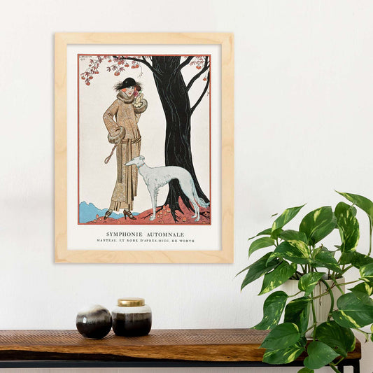 Lámina Vintage Modelo 073. Pósters con las ilustraciones Art Decó de George Barbier.-Artwork-Nacnic-Nacnic Estudio SL