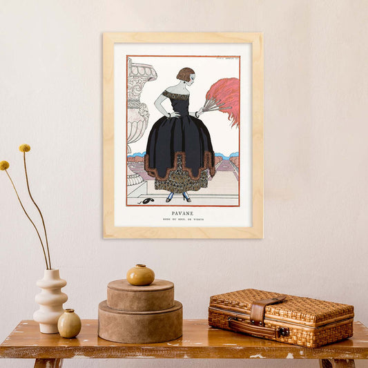Lámina Vintage Modelo 077. Pósters con las ilustraciones Art Decó de George Barbier.-Artwork-Nacnic-Nacnic Estudio SL