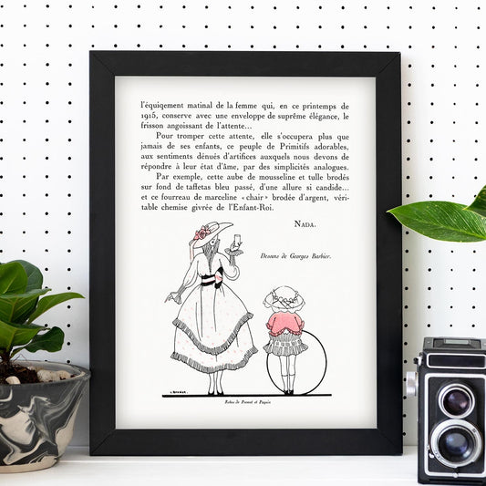 Lámina Vintage Modelo 080. Pósters con las ilustraciones Art Decó de George Barbier.-Artwork-Nacnic-Nacnic Estudio SL