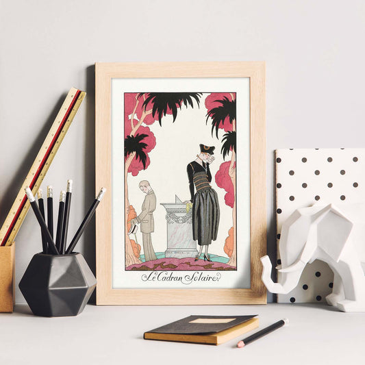 Lámina Vintage Modelo 081. Pósters con las ilustraciones Art Decó de George Barbier.-Artwork-Nacnic-Nacnic Estudio SL