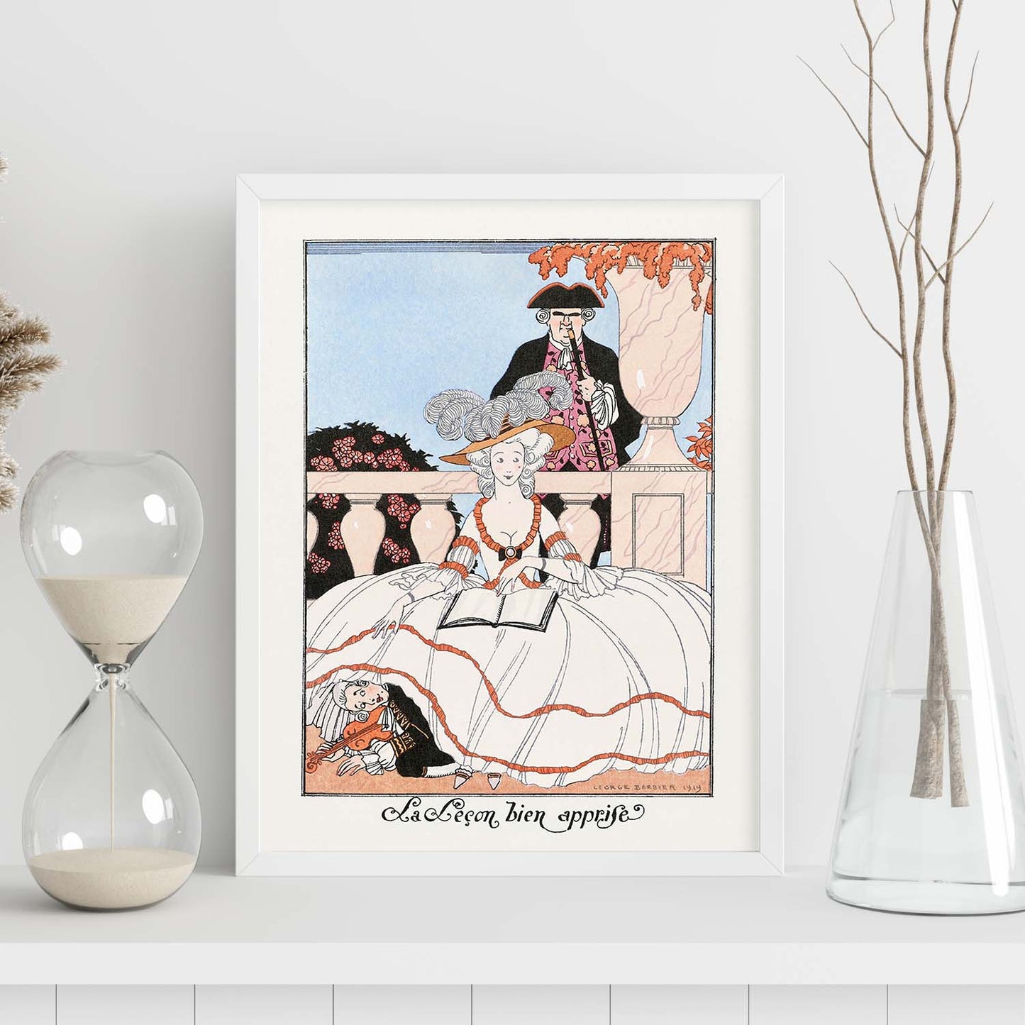 Lámina Vintage Modelo 082. Pósters con las ilustraciones Art Decó de George Barbier.-Artwork-Nacnic-Nacnic Estudio SL