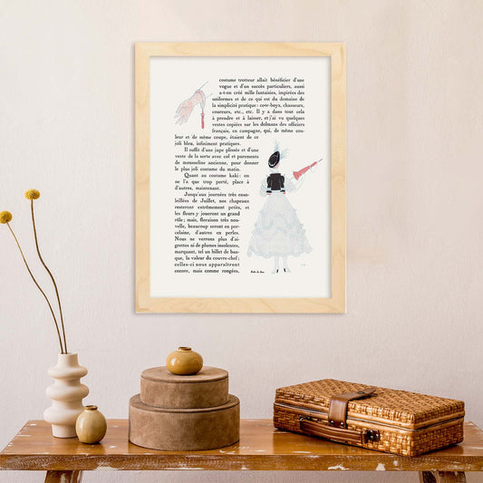 Lámina Vintage Modelo 083. Pósters con las ilustraciones Art Decó de George Barbier.-Artwork-Nacnic-Nacnic Estudio SL