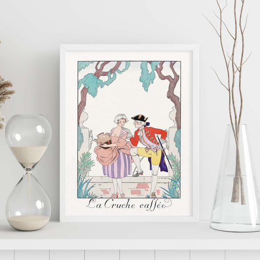 Lámina Vintage Modelo 085. Pósters con las ilustraciones Art Decó de George Barbier.-Artwork-Nacnic-Nacnic Estudio SL