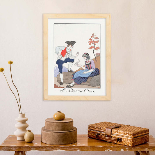 Lámina Vintage Modelo 097. Pósters con las ilustraciones Art Decó de George Barbier.-Artwork-Nacnic-Nacnic Estudio SL