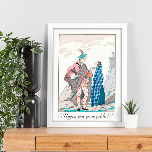 Lámina Vintage Modelo 098. Pósters con las ilustraciones Art Decó de George Barbier.-Artwork-Nacnic-Nacnic Estudio SL