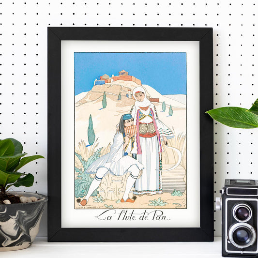 Lámina Vintage Modelo 103. Pósters con las ilustraciones Art Decó de George Barbier.-Artwork-Nacnic-Nacnic Estudio SL