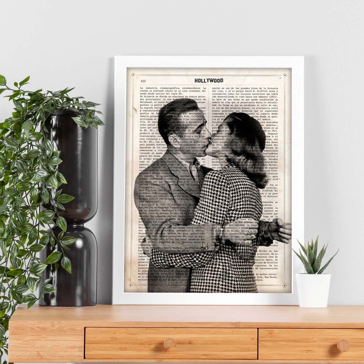 Lámina Vintage pelicula El sueño Eterno (Esposas) Sobre definicion de Hollywood-Artwork-Nacnic-Nacnic Estudio SL