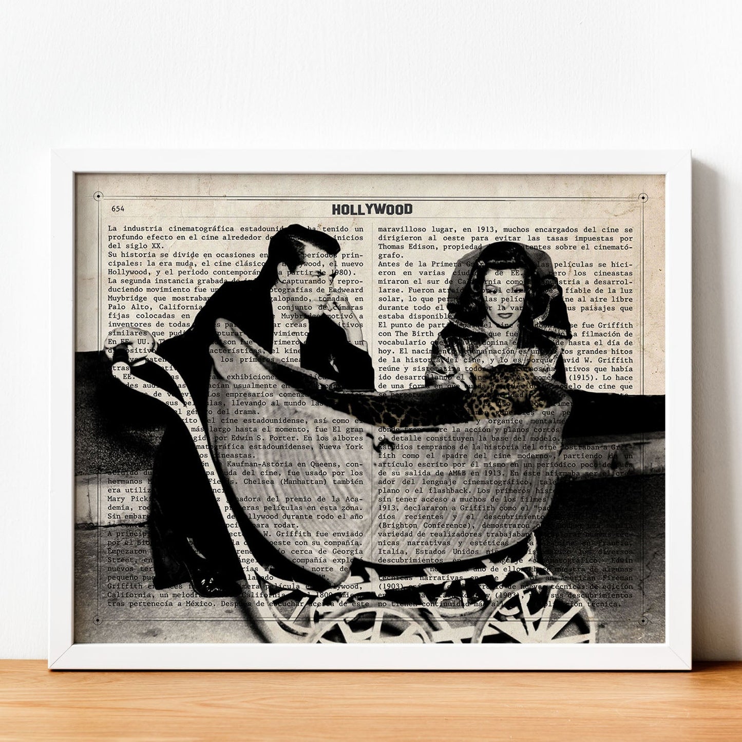 Lámina Vintage pelicula La Fiera de mi niña Sobre definicion de Hollywood-Artwork-Nacnic-Nacnic Estudio SL