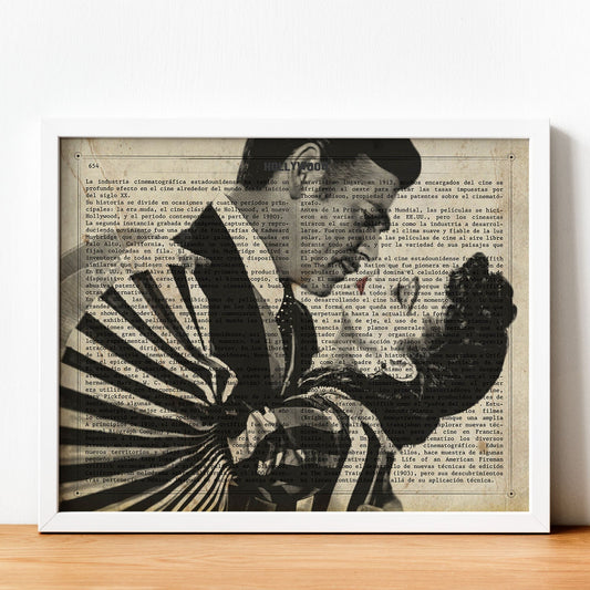 Lámina Vintage pelicula Lo Que el Viento se llevo Sobre definicion de Hollywood-Artwork-Nacnic-Nacnic Estudio SL