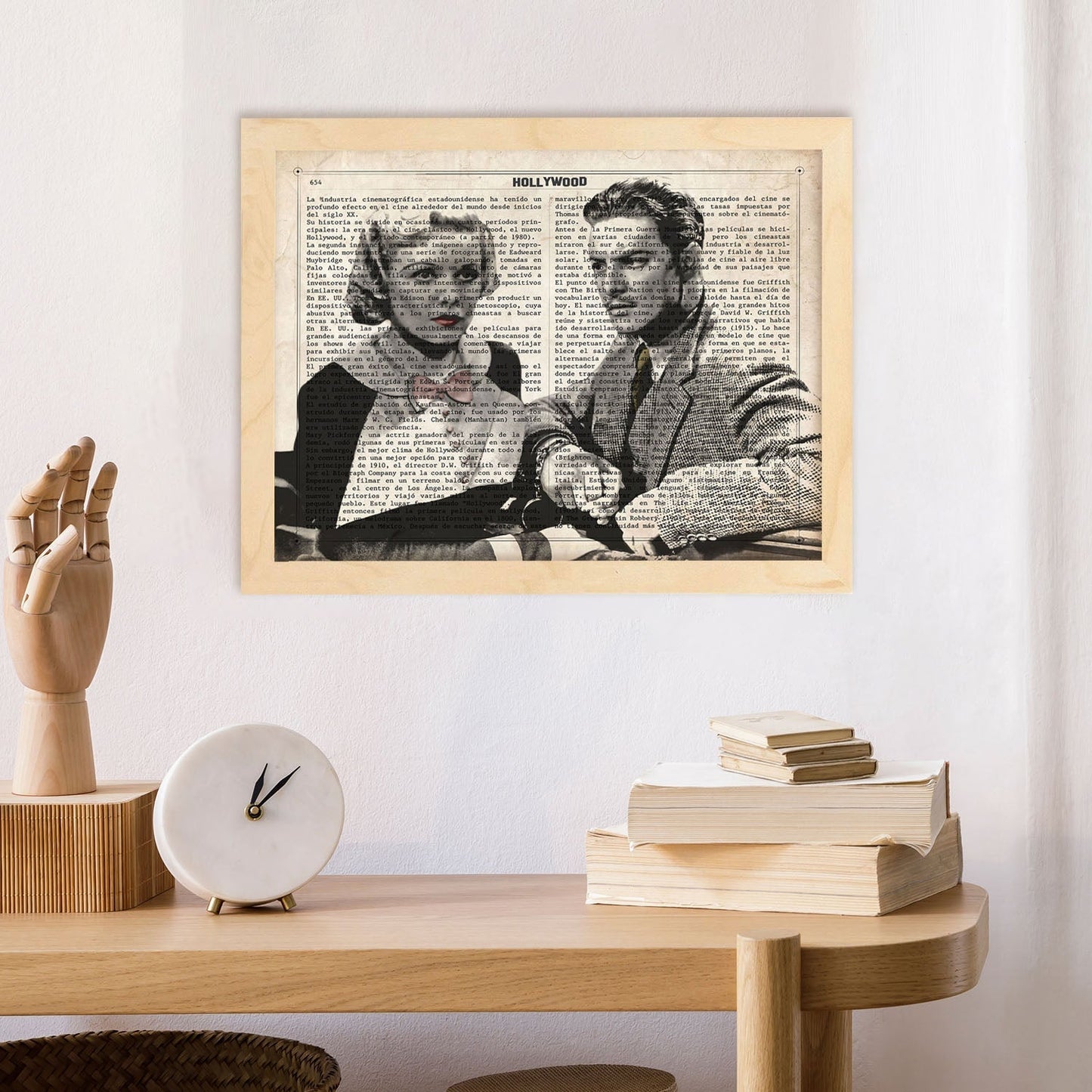 Lámina Vintage pelicula The 39 Steps Sobre definicion de Hollywood-Artwork-Nacnic-Nacnic Estudio SL