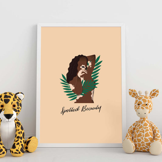 Lámina Vitíligo. Pósters con ilustraciones sobre el amor propio y la aceptación.-Artwork-Nacnic-Nacnic Estudio SL