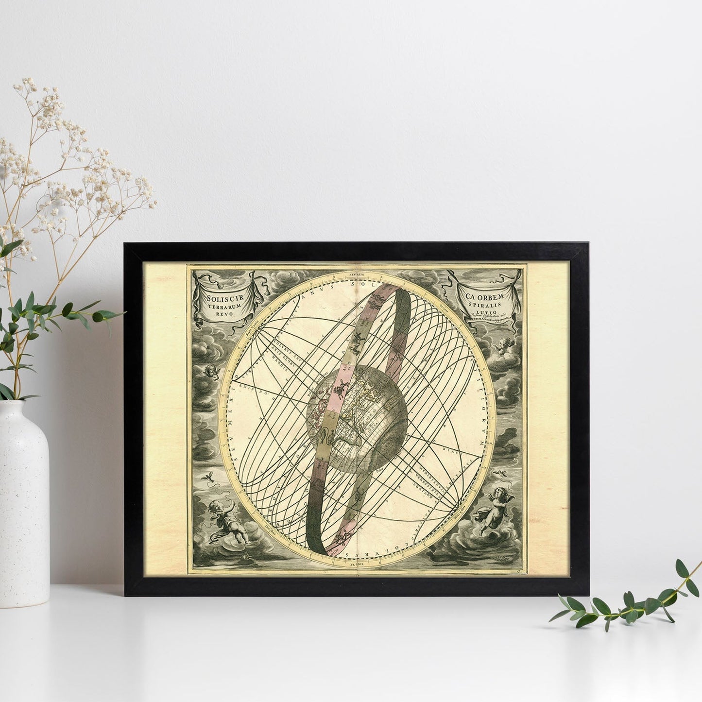 Láminas con mapa astronomico antiguo. Poster de mapa astrologico en-Artwork-Nacnic-Nacnic Estudio SL