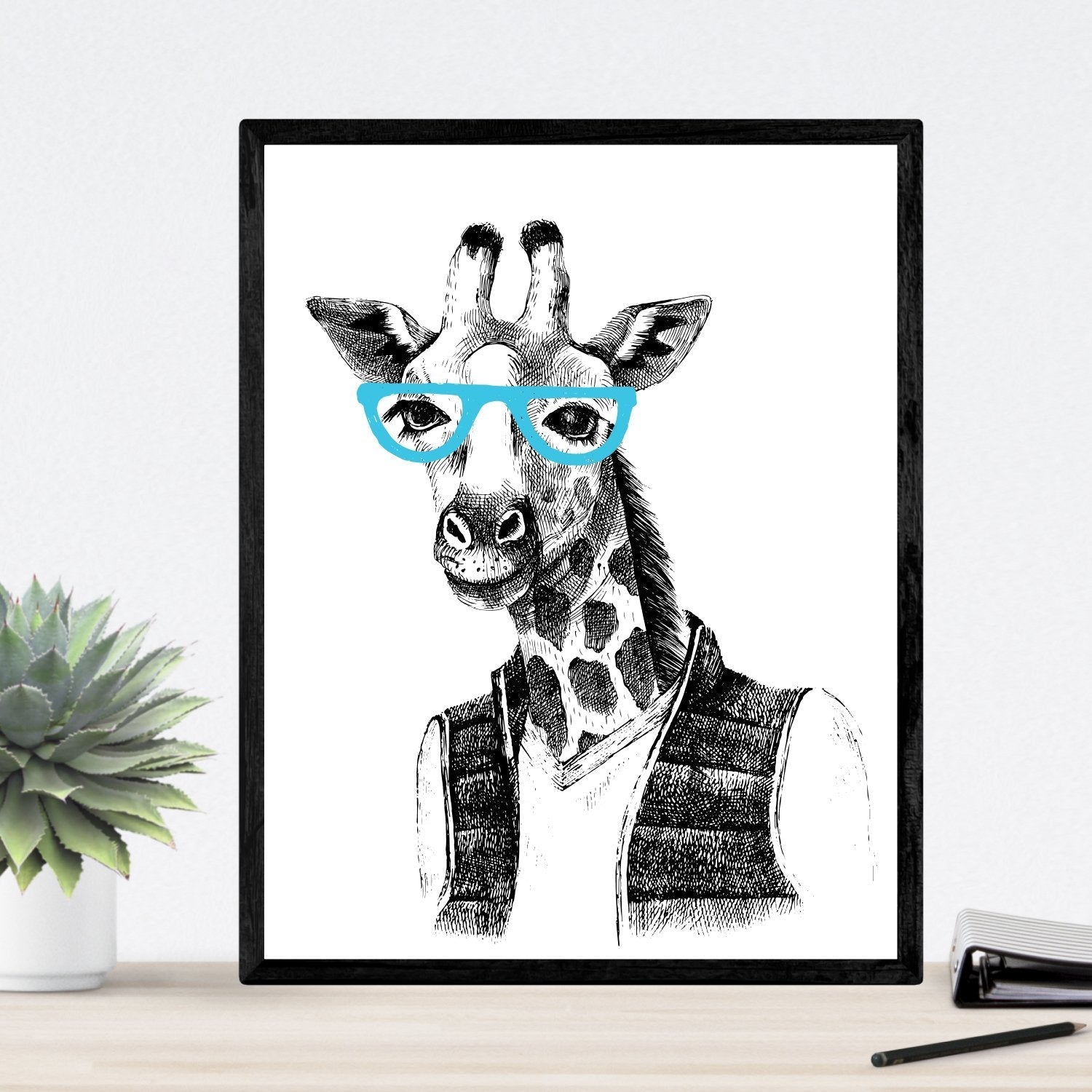 láminas de Animales ,en tamaño Varios Poster papel 250 gr alta calidad. (A4, Animales Hipsters)-Artwork-Nacnic-Nacnic Estudio SL