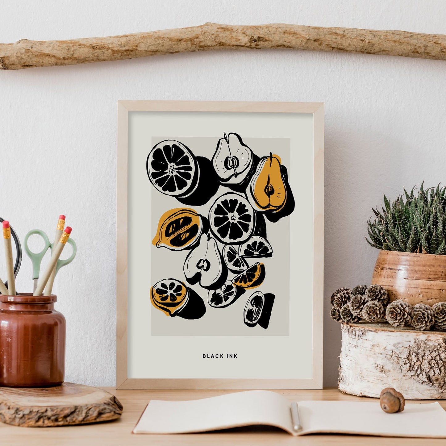 Lemons and Pears-Artwork-Nacnic-Nacnic Estudio SL