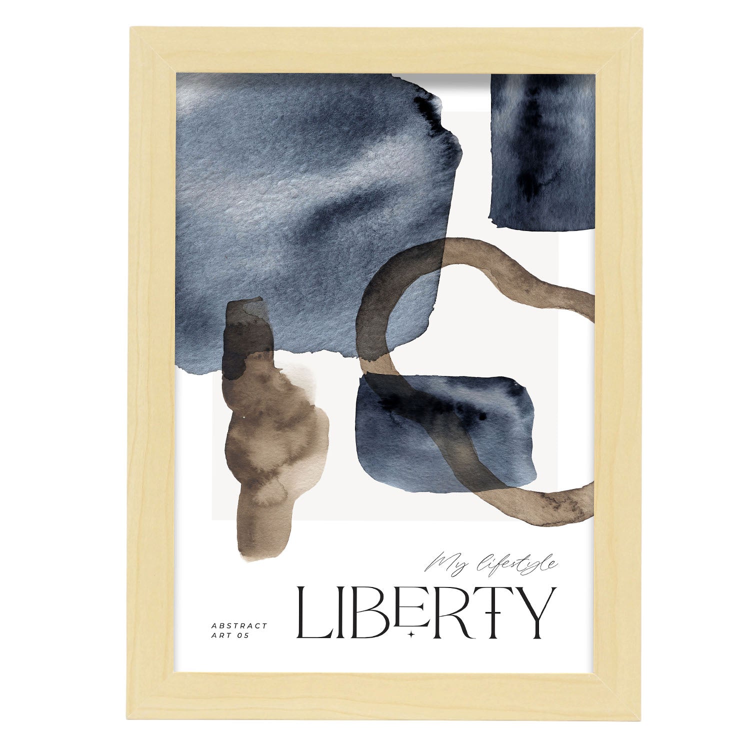 Liberal mind-Artwork-Nacnic-A4-Marco Madera clara-Nacnic Estudio SL