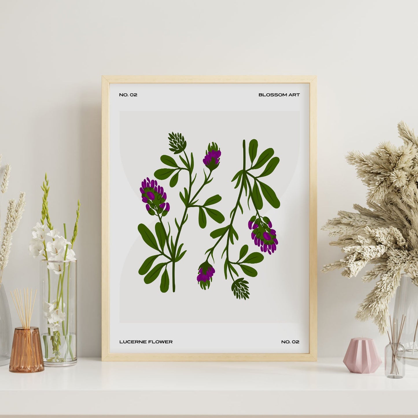 Lucerne Flower-Artwork-Nacnic-Nacnic Estudio SL