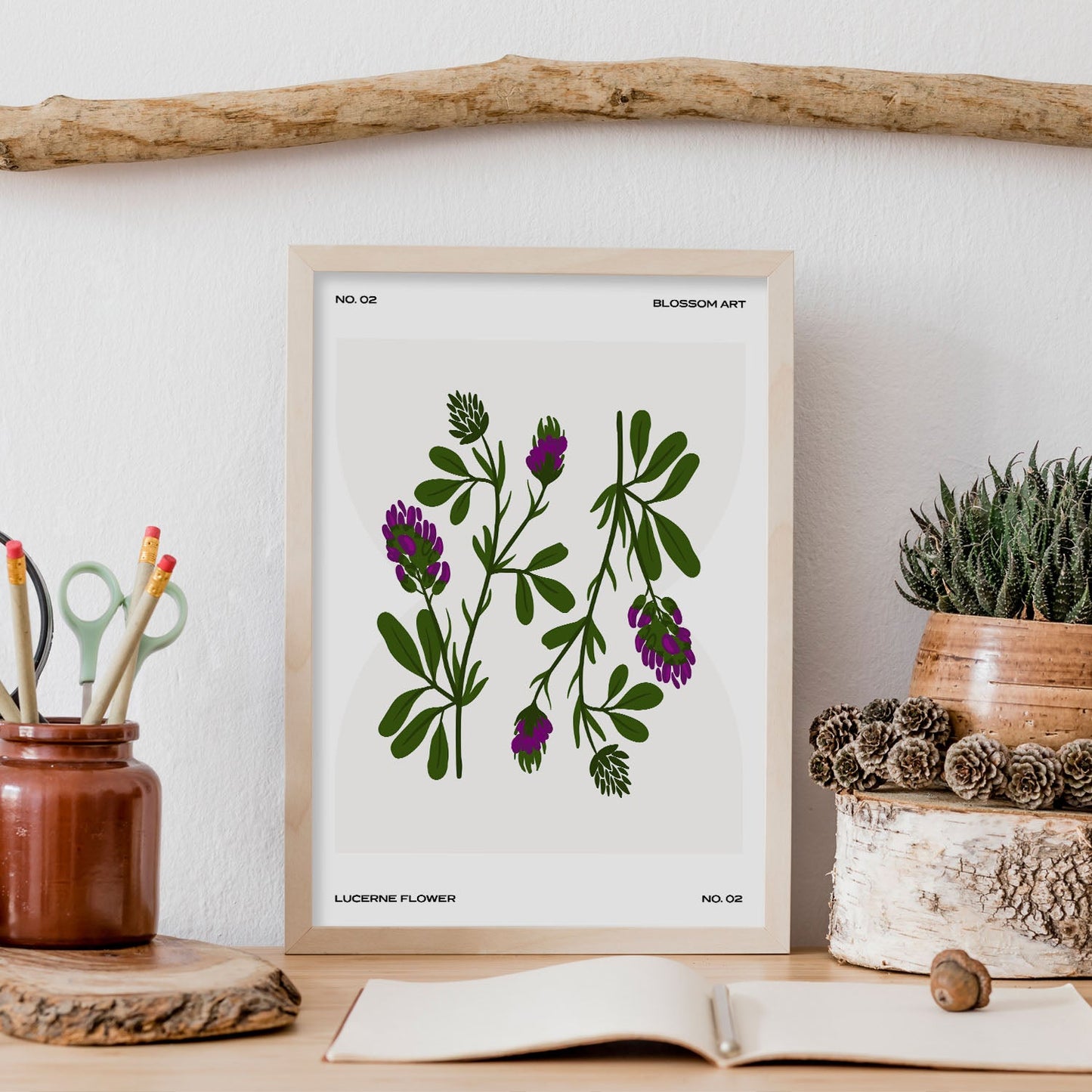 Lucerne Flower-Artwork-Nacnic-Nacnic Estudio SL