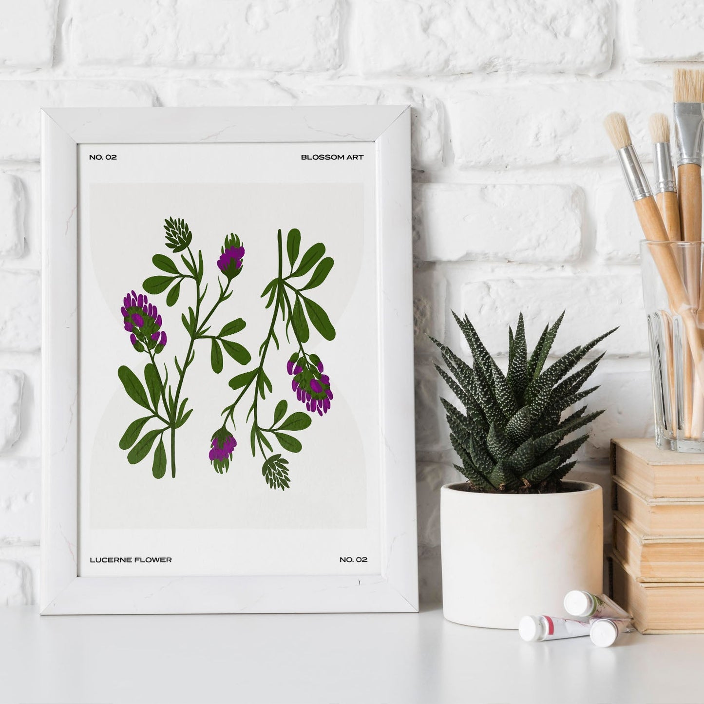 Lucerne Flower-Artwork-Nacnic-Nacnic Estudio SL