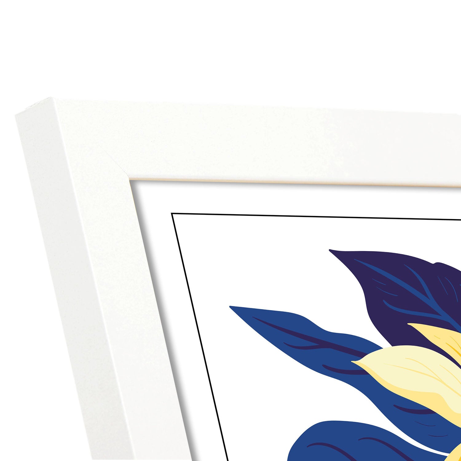 Magnolia Blue and Yellow-Artwork-Nacnic-Nacnic Estudio SL