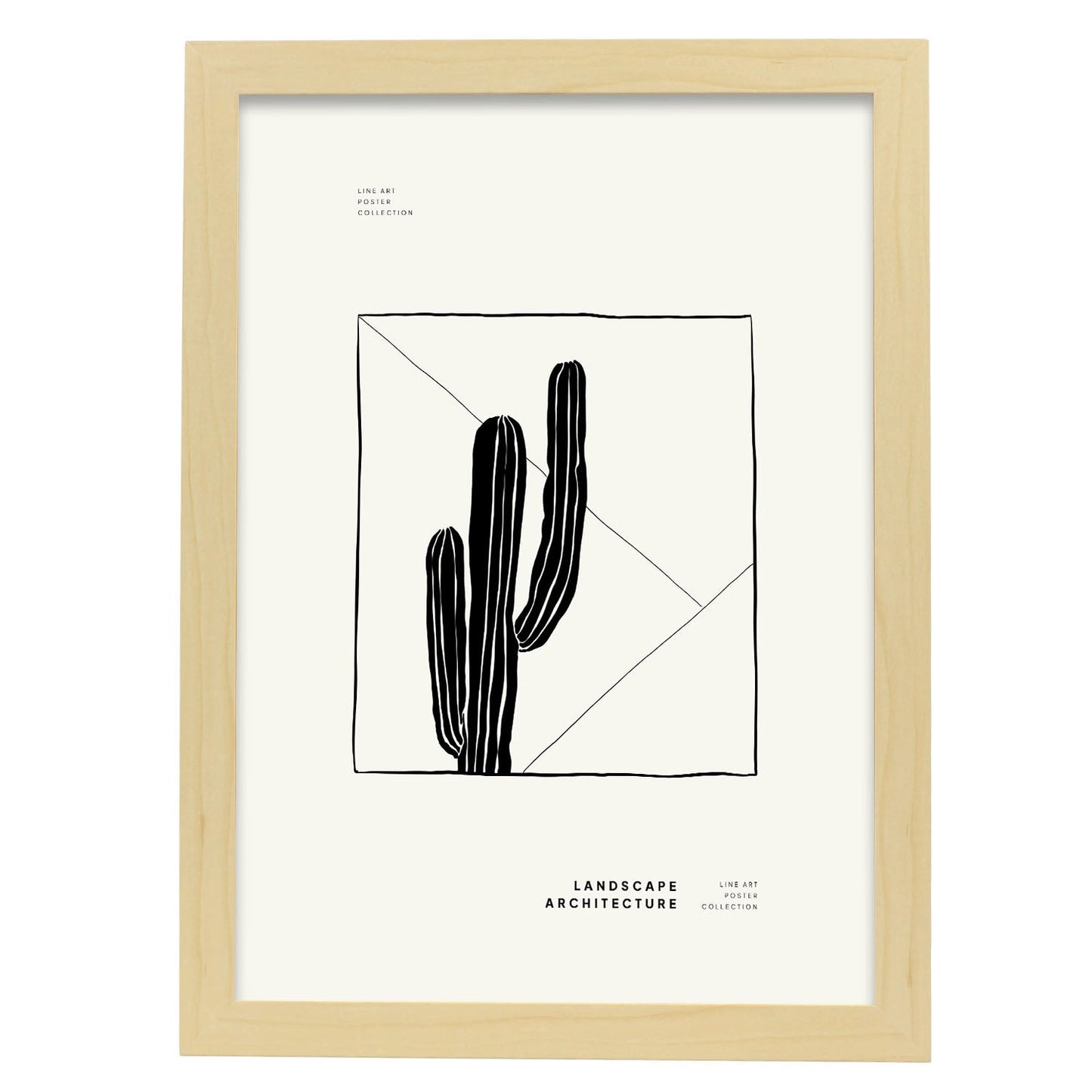 Mexican Fence-Artwork-Nacnic-A3-Marco Madera clara-Nacnic Estudio SL