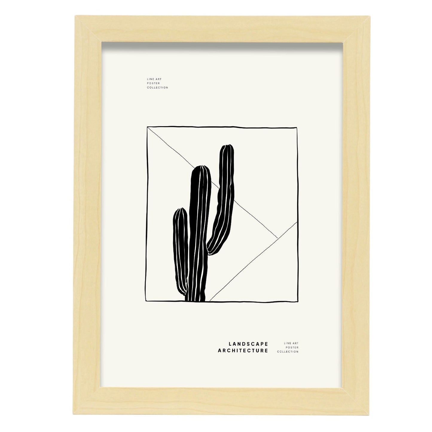 Mexican Fence-Artwork-Nacnic-A4-Marco Madera clara-Nacnic Estudio SL