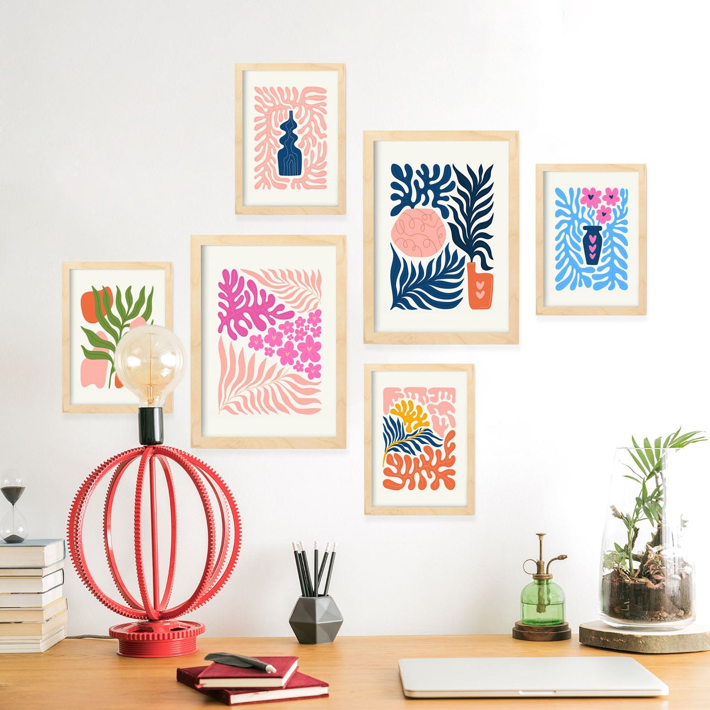 Minimalism Posters in Pastel Colours. Flower Power.-Artwork-Nacnic-Nacnic Estudio SL