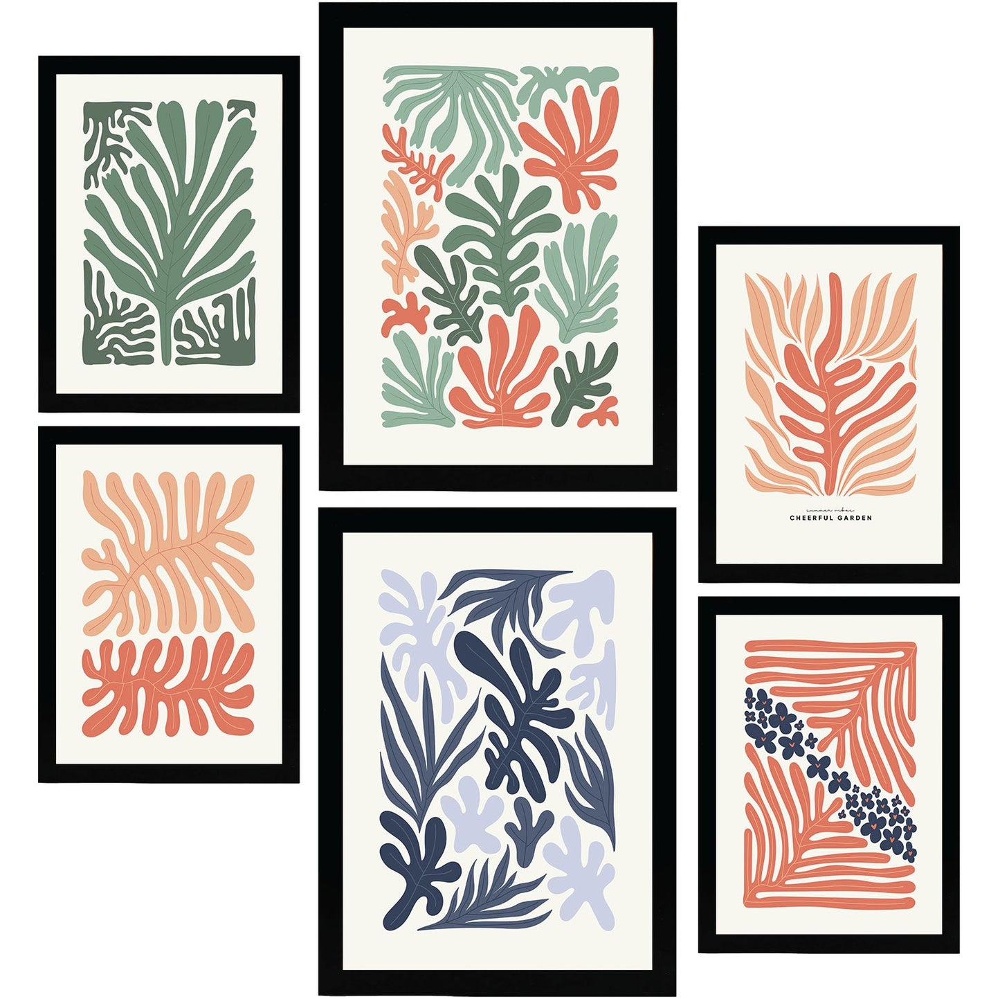 Minimalism Posters in Pastel Colours. Plant Patterns.-Artwork-Nacnic-Nacnic Estudio SL