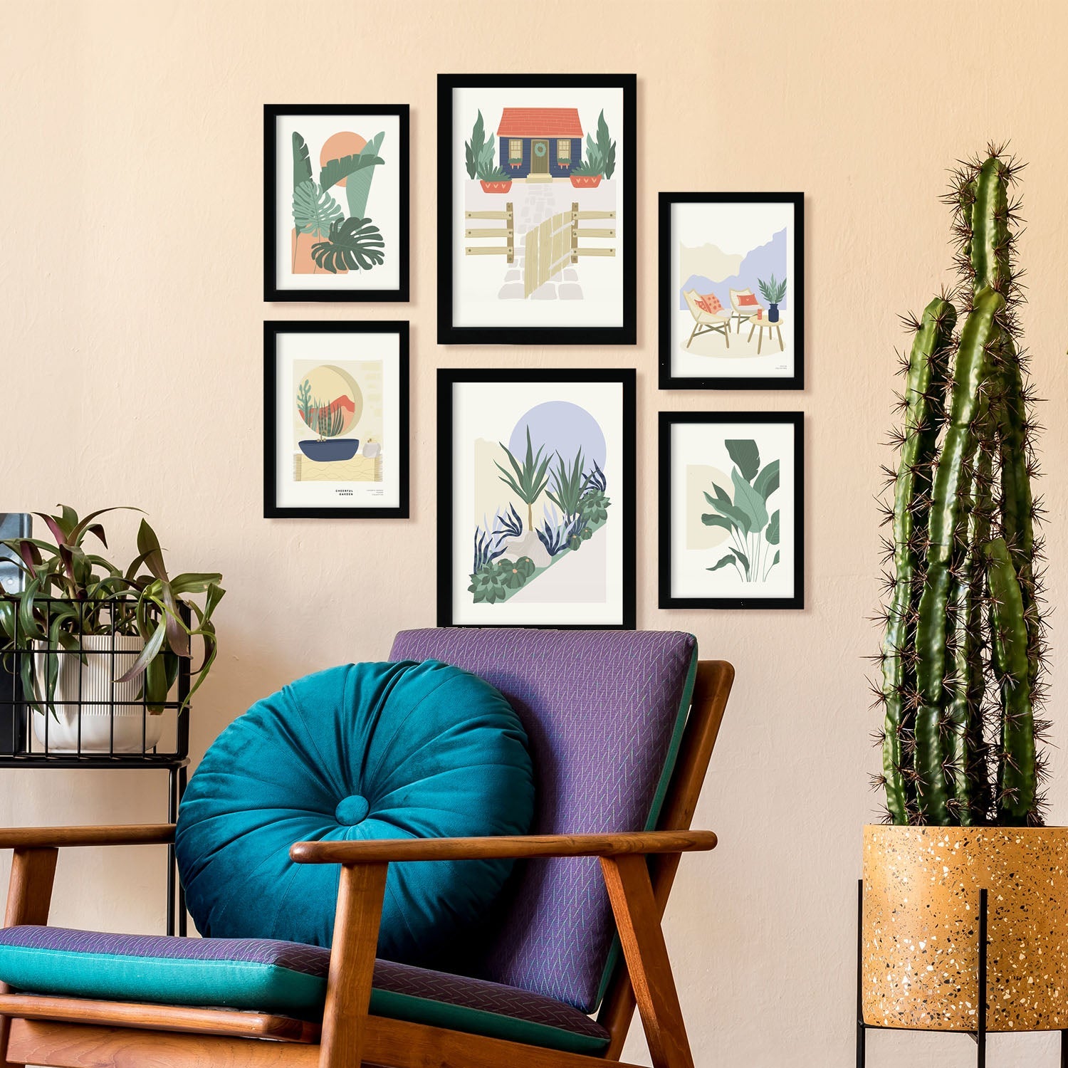 Minimalism Posters in Pastel Colours. Wilderness.-Artwork-Nacnic-Nacnic Estudio SL