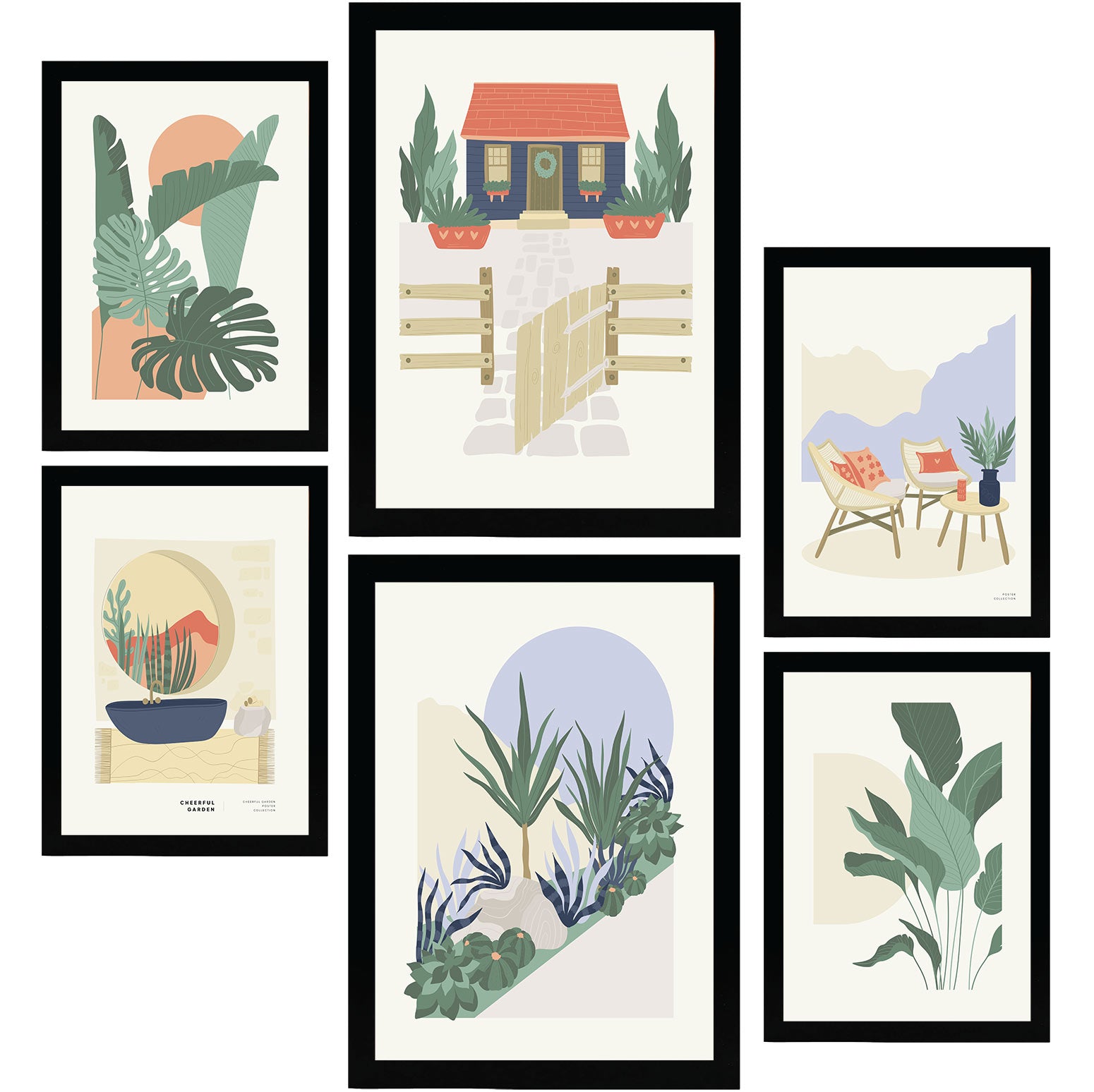 Minimalism Posters in Pastel Colours. Wilderness.-Artwork-Nacnic-Nacnic Estudio SL