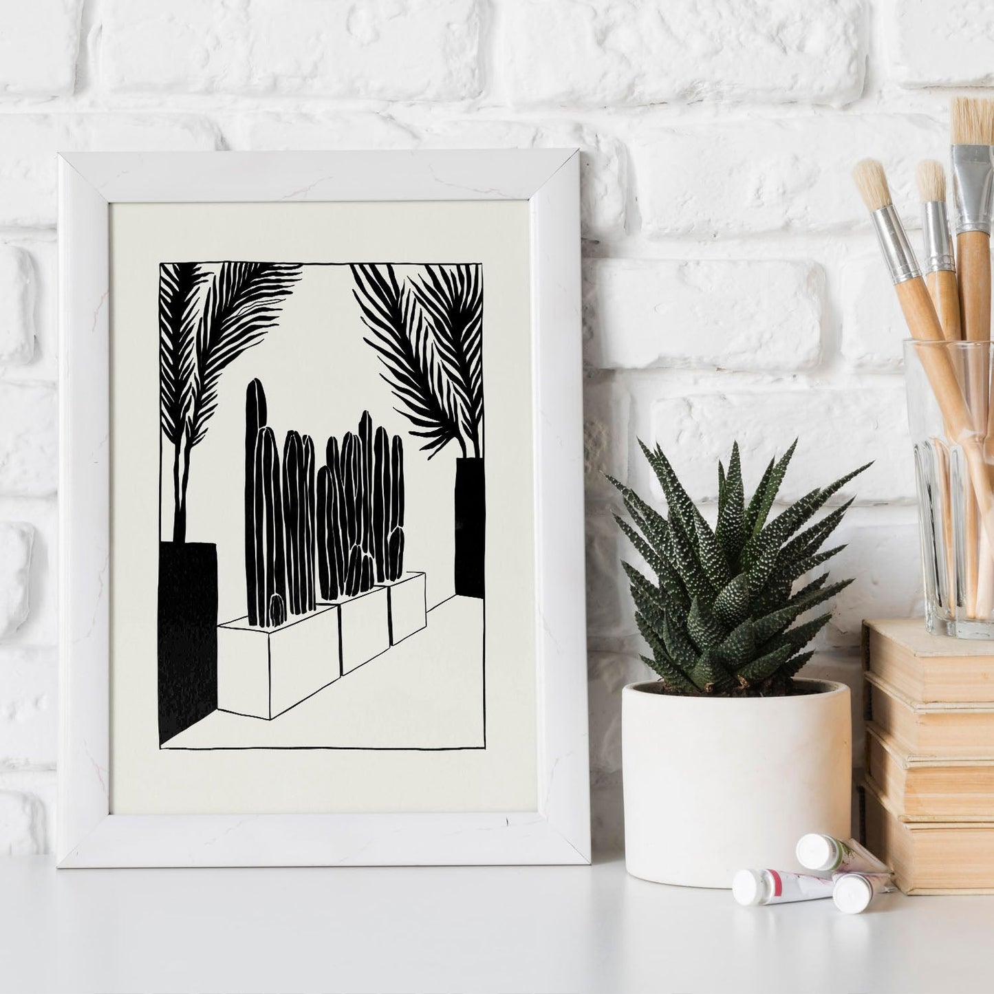 Modern Cactus-Artwork-Nacnic-Nacnic Estudio SL