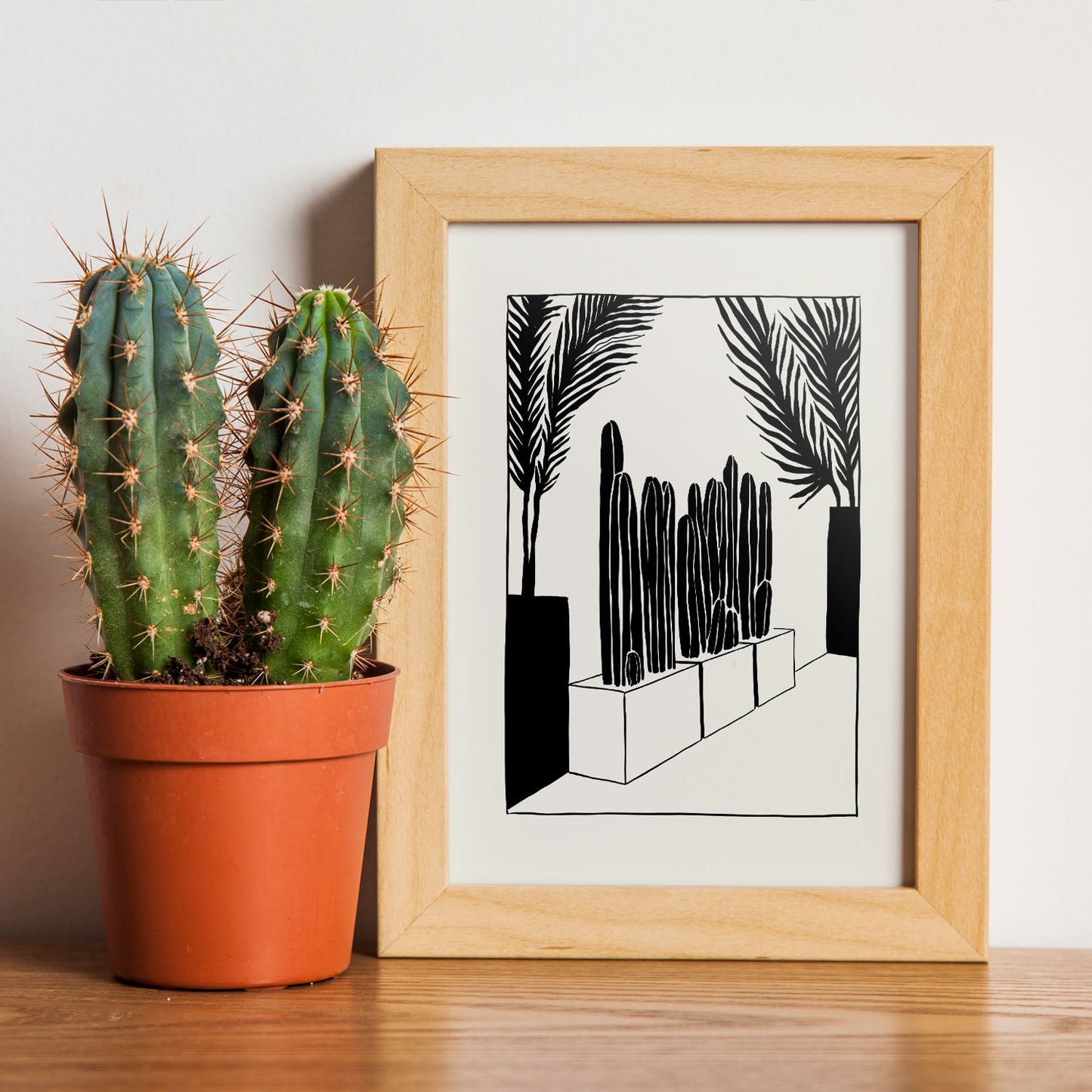 Modern Cactus-Artwork-Nacnic-Nacnic Estudio SL