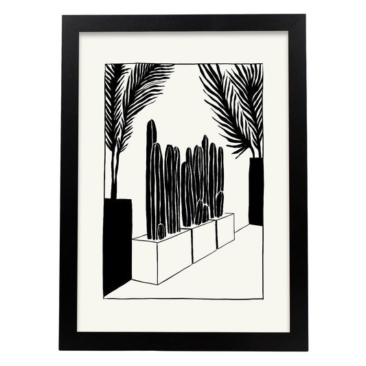 Modern Cactus-Artwork-Nacnic-A3-Sin marco-Nacnic Estudio SL