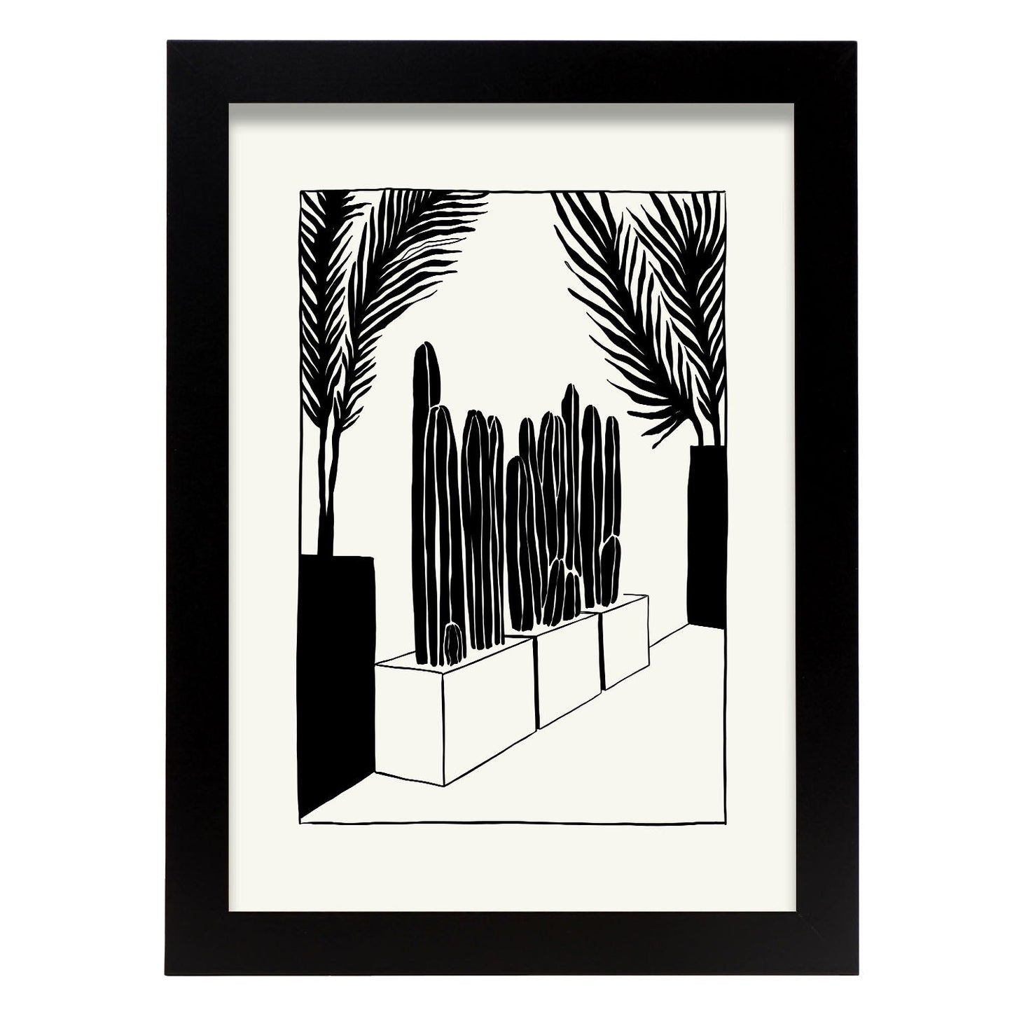 Modern Cactus-Artwork-Nacnic-A4-Sin marco-Nacnic Estudio SL