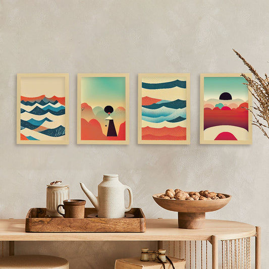 Modern Full Color Artistic Galaxy Illustrations for Interior Design and Decoration Size Set Collection 1-Artwork-Nacnic-Nacnic Estudio SL