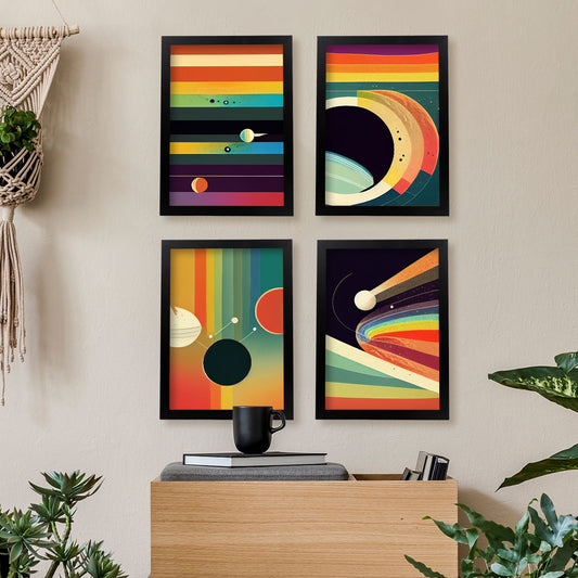 Modern Full Color Artistic Galaxy Illustrations for Interior Design and Decoration Size Set Collection 11-Artwork-Nacnic-Nacnic Estudio SL