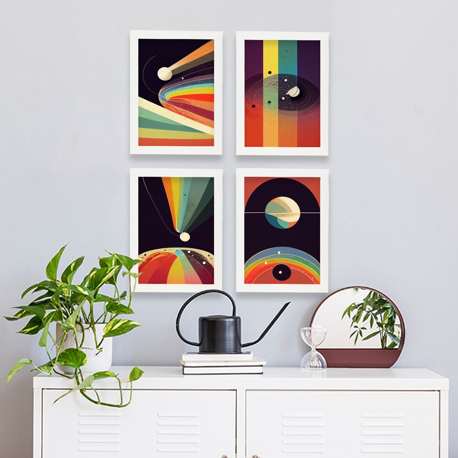 Modern Full Color Artistic Galaxy Illustrations for Interior Design and Decoration Size Set Collection 12-Artwork-Nacnic-Nacnic Estudio SL