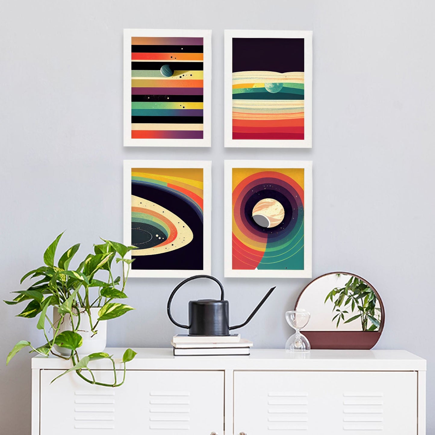 Modern Full Color Artistic Galaxy Illustrations for Interior Design and Decoration Size Set Collection 2-Artwork-Nacnic-Nacnic Estudio SL