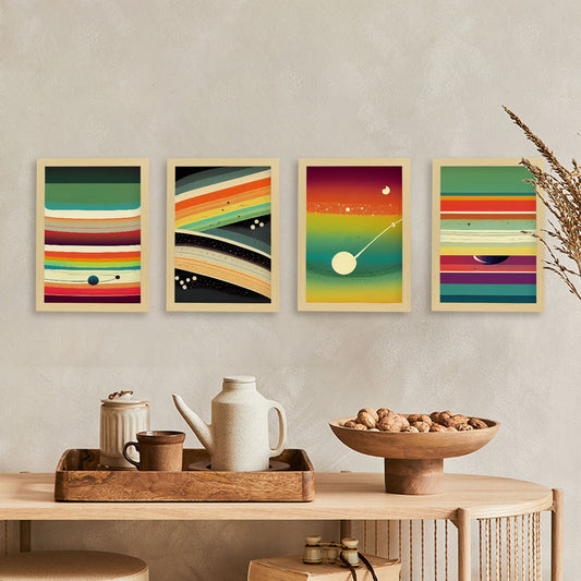 Modern Full Color Artistic Galaxy Illustrations for Interior Design and Decoration Size Set Collection 4-Artwork-Nacnic-Nacnic Estudio SL
