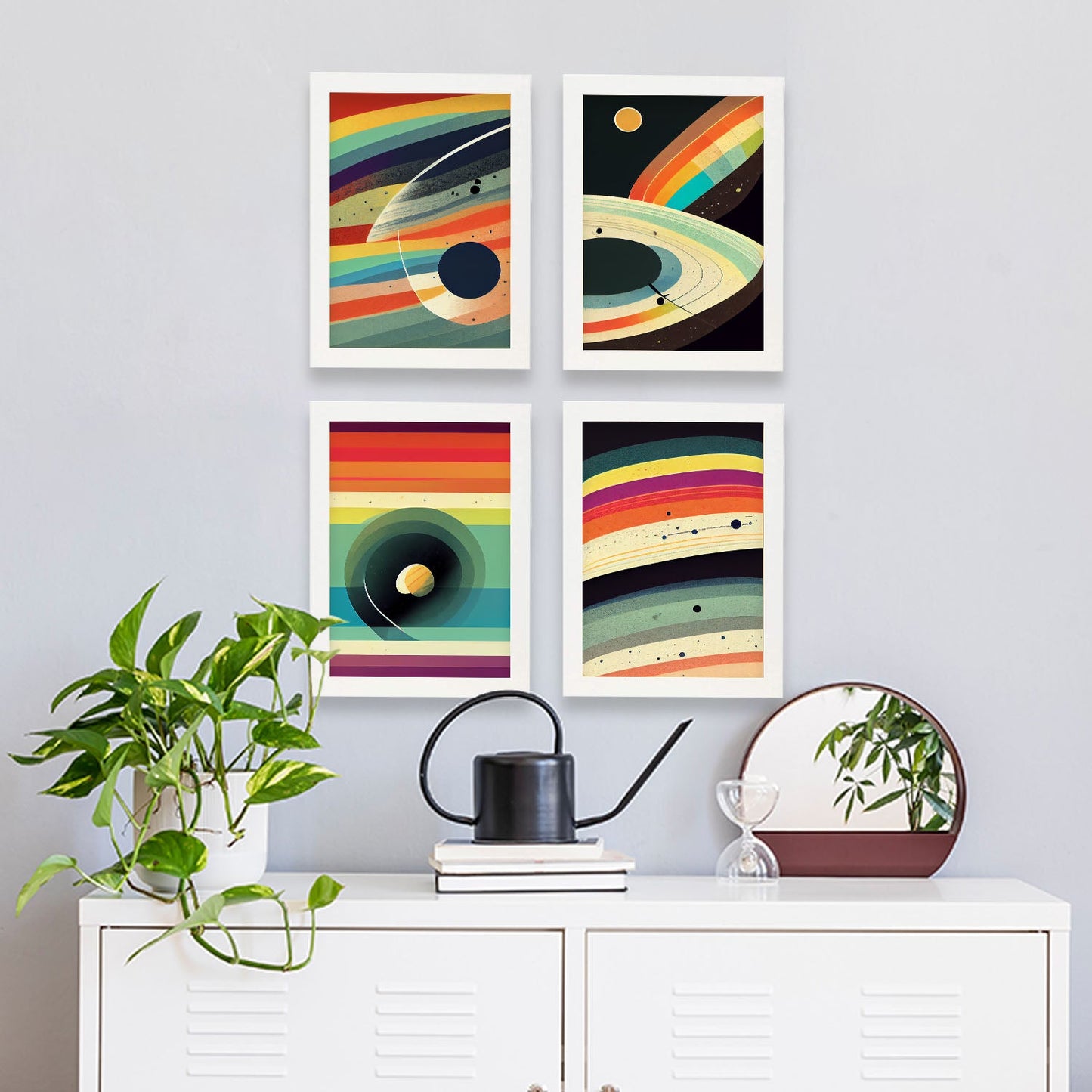 Modern Full Color Artistic Galaxy Illustrations for Interior Design and Decoration Size Set Collection 5-Artwork-Nacnic-Nacnic Estudio SL